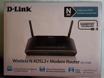 Modem D-Link DSL-2750B Wireless N - N300