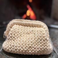 Borsa cluch piccola beige