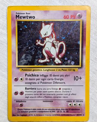 Mewtwo Holo 10/102 – Set Base ITA – WOTC