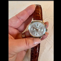 RARITA:GRUENprecision17JEWELSpregiatoCRONOGRAFO'60