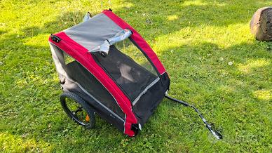 Rimorchio da bicicletta per cani taglia media