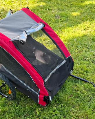 Rimorchio da bicicletta per cani taglia media