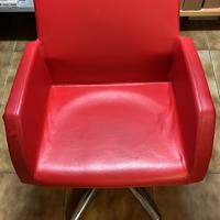 Sedie ecopelle rossa salone