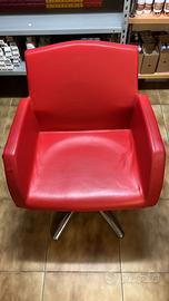 Sedie ecopelle rossa salone