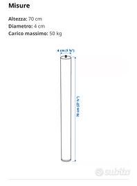 4 gambe per tavolo o scrivania Adils ikea