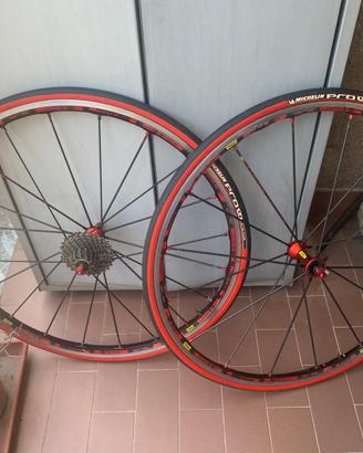 Ruote mavic slrs sis ergal raggi in carbonio