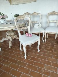 SEDIE SHABBY ANTICATE 