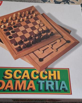 Cofanetto Gioco Scacchi Dama Tria- Dal Negro  in l