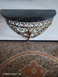 consolle da parete con marmo