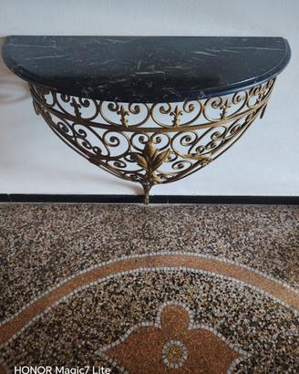 consolle da parete con marmo