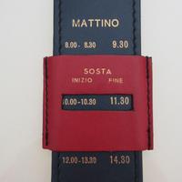 Disco orario in pelle vintage