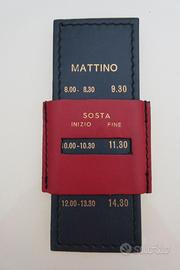 Disco orario in pelle vintage