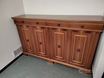 Credenza in legno noce biondo