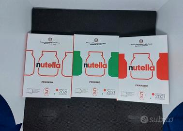 ORIGINALI 3 Monete 2021 ARGENTO NUTELLA 