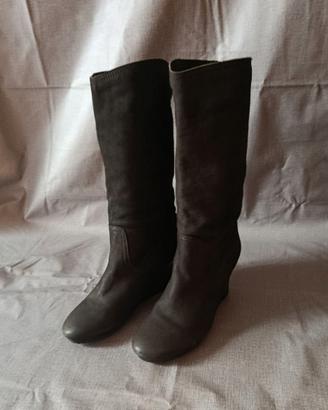 Felmini stivali donna vera pelle scamosciata 39
