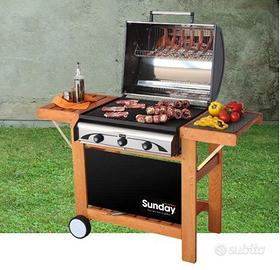 Barbecue Profy 3 Inox Sunday - BBQ da giardino