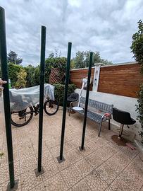 Pali 4 1,85 cm più 4 piedistalli