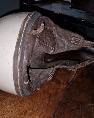 casco motociclista vecchio 