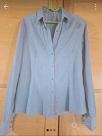 Camicia donna celeste
