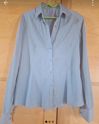 Camicia donna celeste