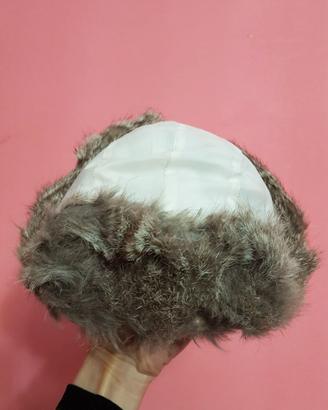 Berretto cappello lapin coniglio vera pelliccia