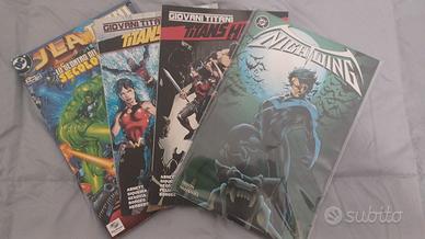 fumetti dc comics nightwing giovani titani 1/2 jla