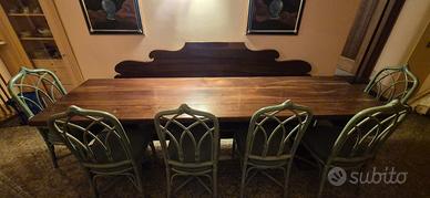 tavolo fratino in noce massello