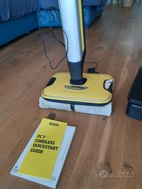 Lavapavimenti Karcher Fc7  e 4 ricambi originali 