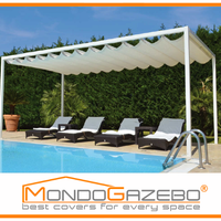 Pergola 4x5 tetto PVC retrattile a gazebo 5x4