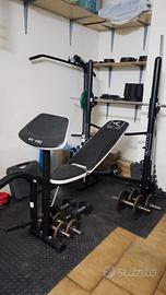 Panca Domyos BM490+Bilancieri/Manubri/Pesi