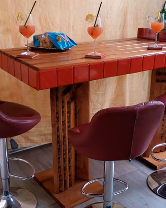 Mobile Lounge Drink Bar Arabasque Esterno/Interno