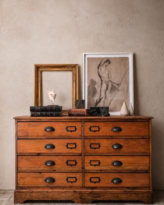 Cassettiera Antica Inglese in pino | fine 800