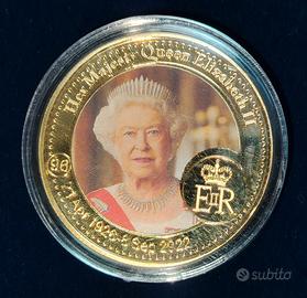 Moneta Commemorativa Queen Elizabeth II 1926-2022
