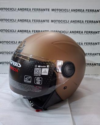 CASCO JET BREZZA METALLIC ACERBIS  MARRONE