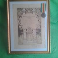 Medaglia interalleata italiana con diploma nominal