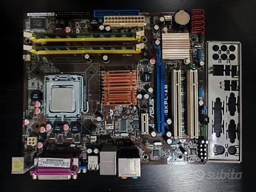 Scheda Madre ASUS P5KPL-AM + cpu Q6600 + 4gb Ram 