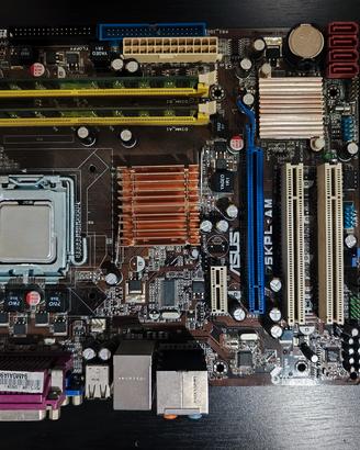 Scheda Madre ASUS P5KPL-AM + cpu Q6600 + 4gb Ram 