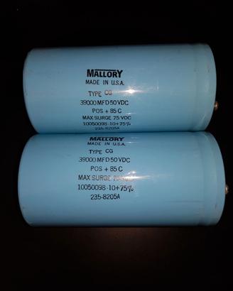 Condesatori Mallory 39000 microfarad 50 Vdc