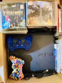 Console Ps3 slim CECH2004B+2 controllers+26 giochi