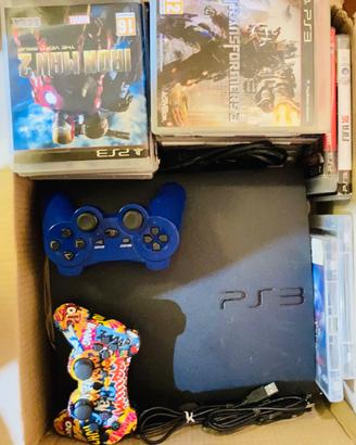 Console Ps3 slim CECH2004B+2 controllers+26 giochi