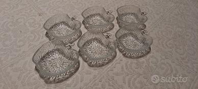 ciotole mela in vetro trasparente