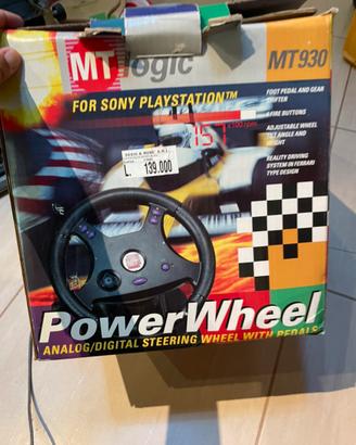 Volante con pedali per playstation