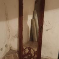 anta specchio antica in massello 