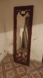 anta specchio antica in massello 