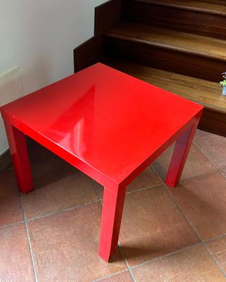 Tavolino IKEA LACK rosso lucido