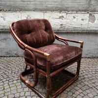 Poltrona in Bamboo design vintage