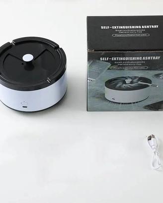 Posacenere auto-pulente, coperchio elimina odori