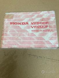 Libretto Manuale di Istruzioni per Honda VF 500 F
