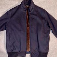 Loro Piana Bomber NavyBaby Cashmere & Castorino XL