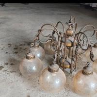 lampadario in ottone 